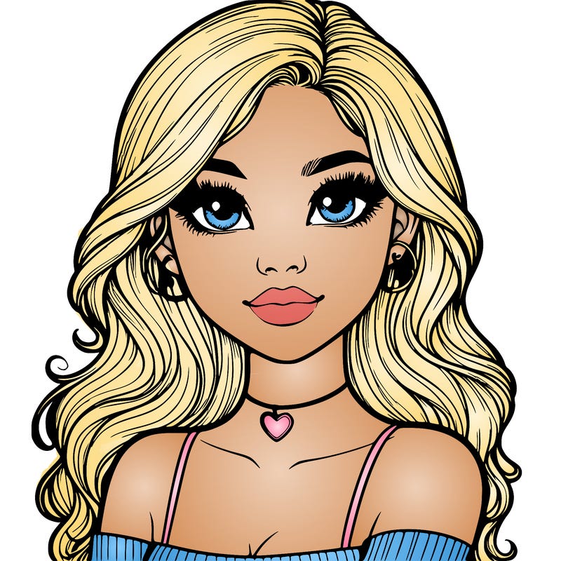 realistic pretty girl