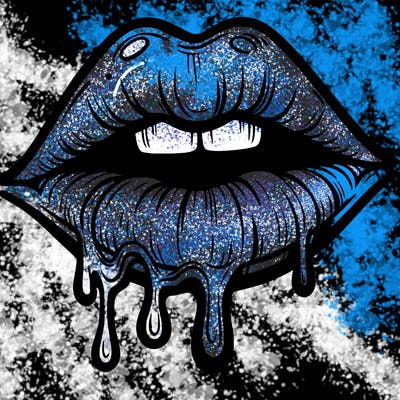 lips that look realistic and drip