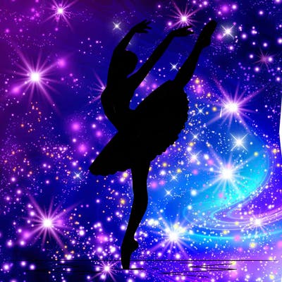 a ballerina in motion.