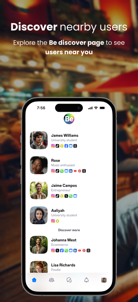 BeApp | Descubre y conéctate con personas en tu área local