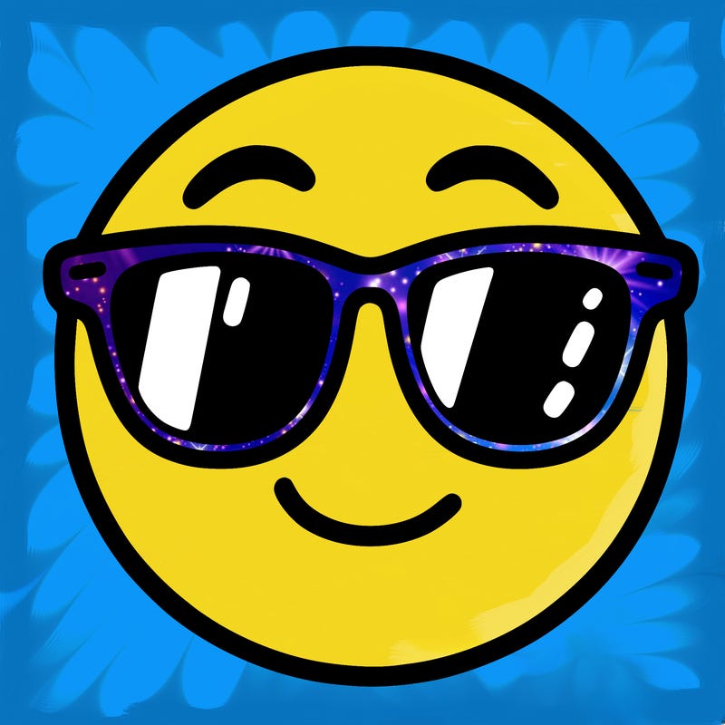 emoji with sunglasses