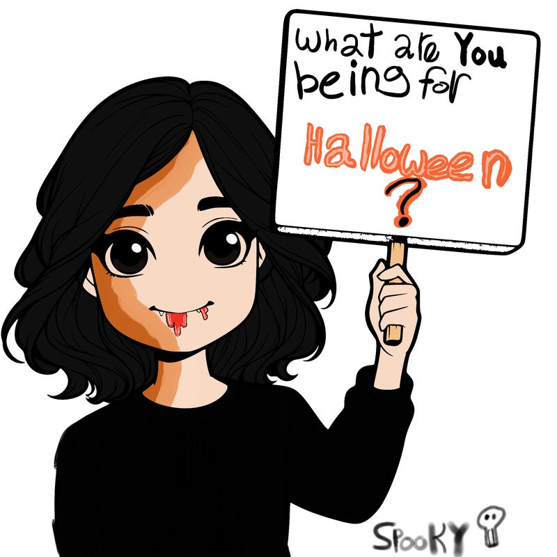 realistic girl holding up a sign