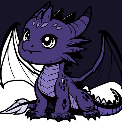 fierce baby night dragon