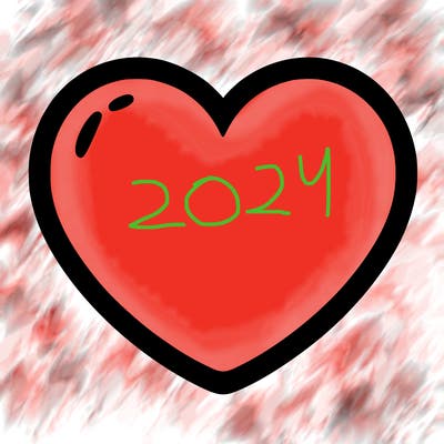 a blank heart