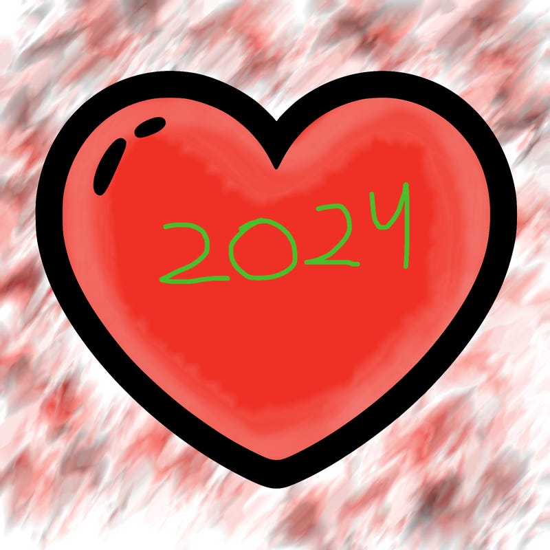 a blank heart