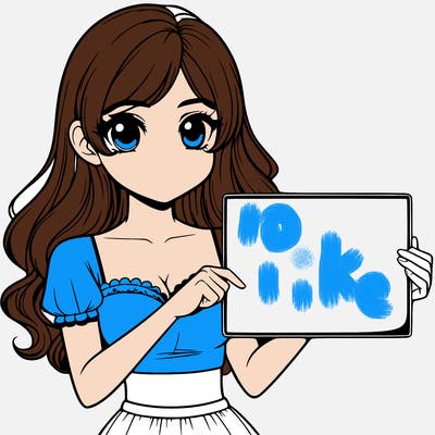 realistic pretty girl holding blank sign