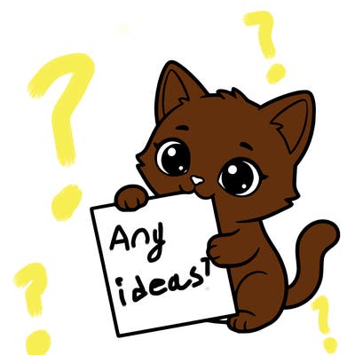 a small cat with a blank sheet of paper in its hand. the cat is sooooooo cute!