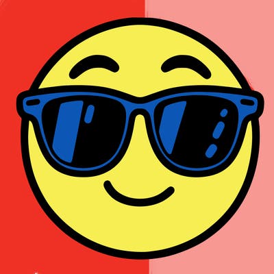 emoji with sunglasses
