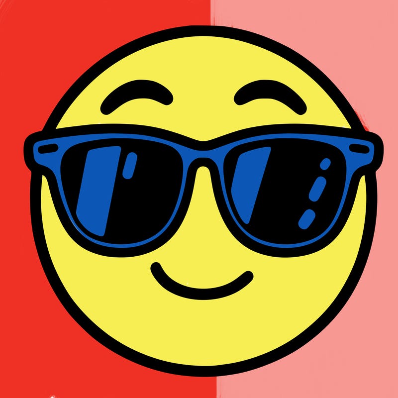 emoji with sunglasses