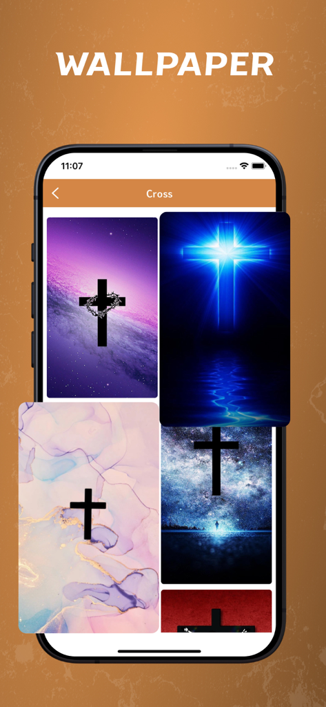 Amharic Bible - offline - Gallery of spiritual cross themed wallpapers in the Amharic Bible app