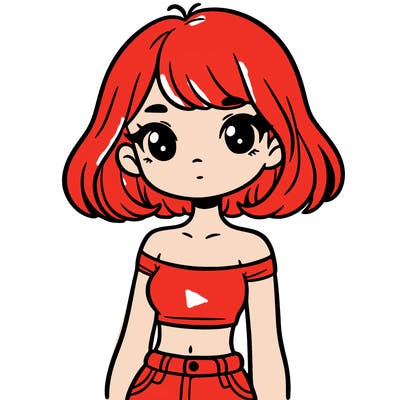 girl in a cute crop top