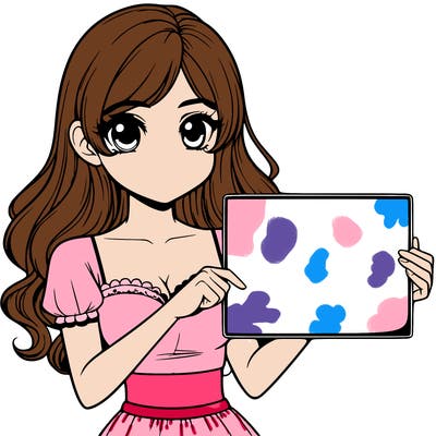 realistic pretty girl holding blank sign