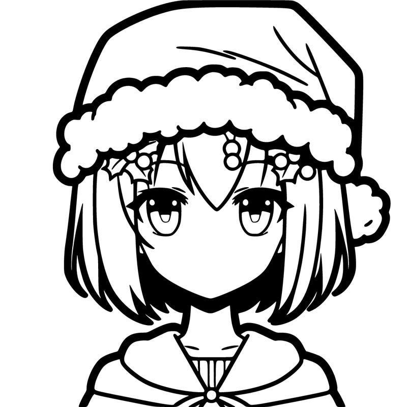 christmas anime girl