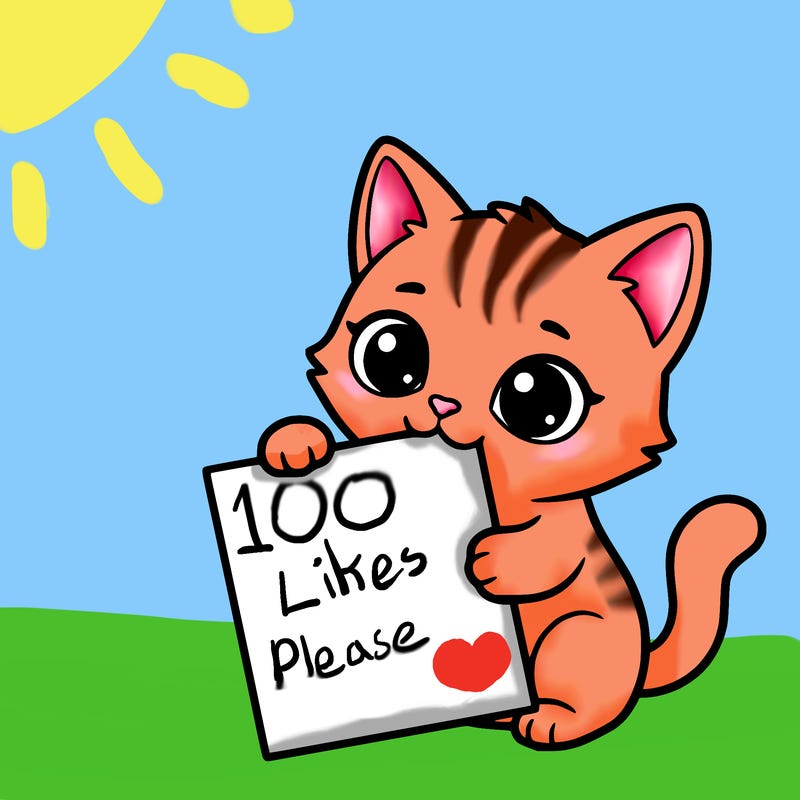 a small cat with a blank sheet of paper in its hand. the cat is sooooooo cute!