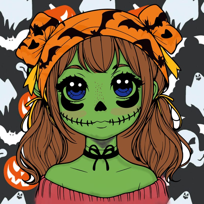 realistic girl halloween