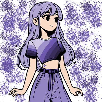 girl in a cute crop top