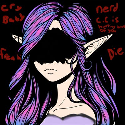 elf girl realistic dark fantasy