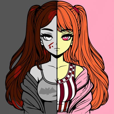 realistic girl split