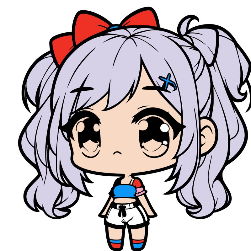 one chibi girl