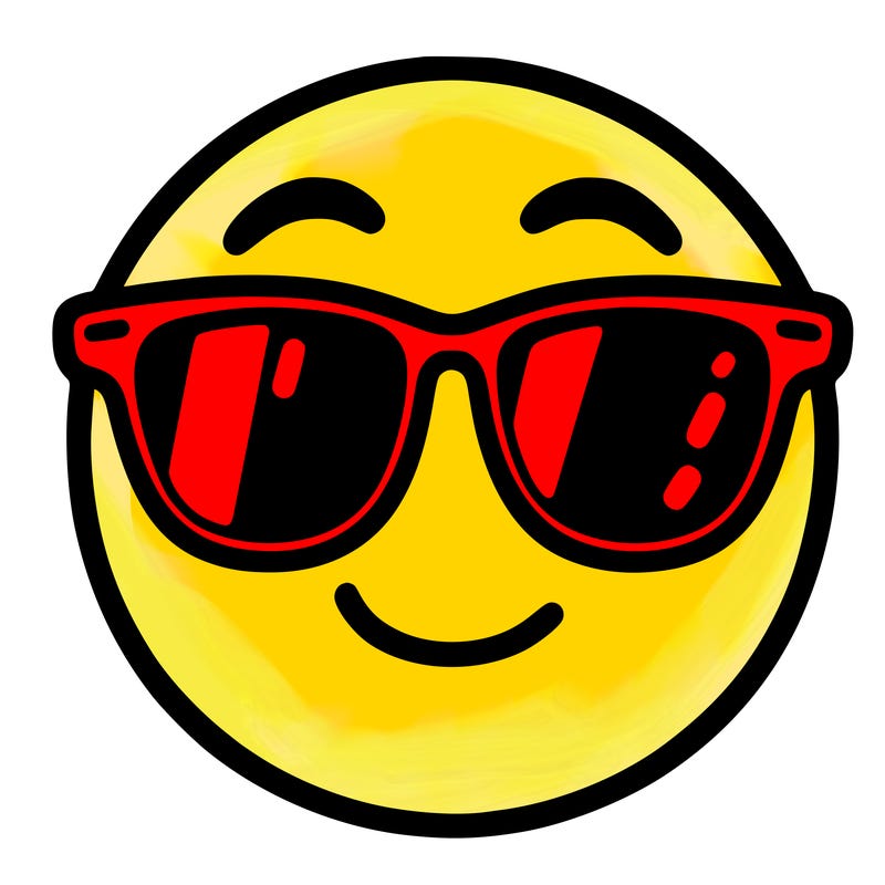 emoji with sunglasses