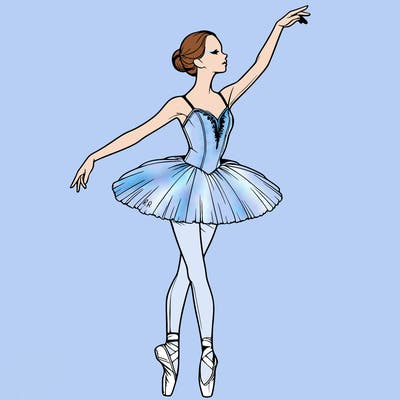 realistic ballerina