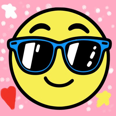 emoji with sunglasses