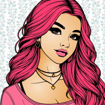 detailed realistic girl