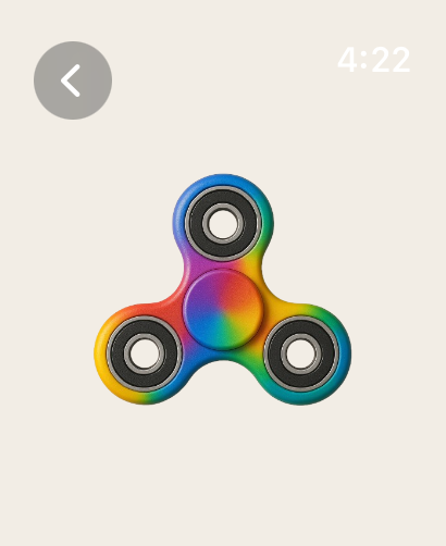 Apple Watch를 위한 다채로운 무지개 피젯 스피너 미니게임