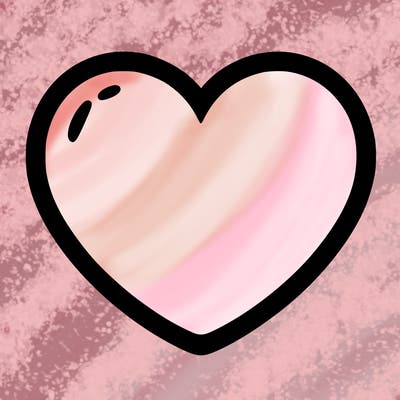 a blank heart