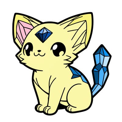 crystal kitten