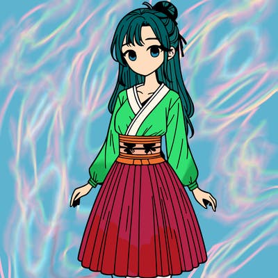 xianxia, young lady with skirt