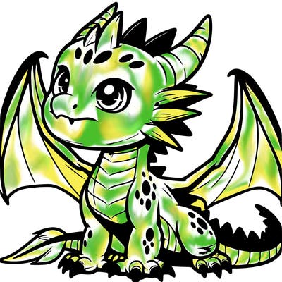 fierce baby night dragon