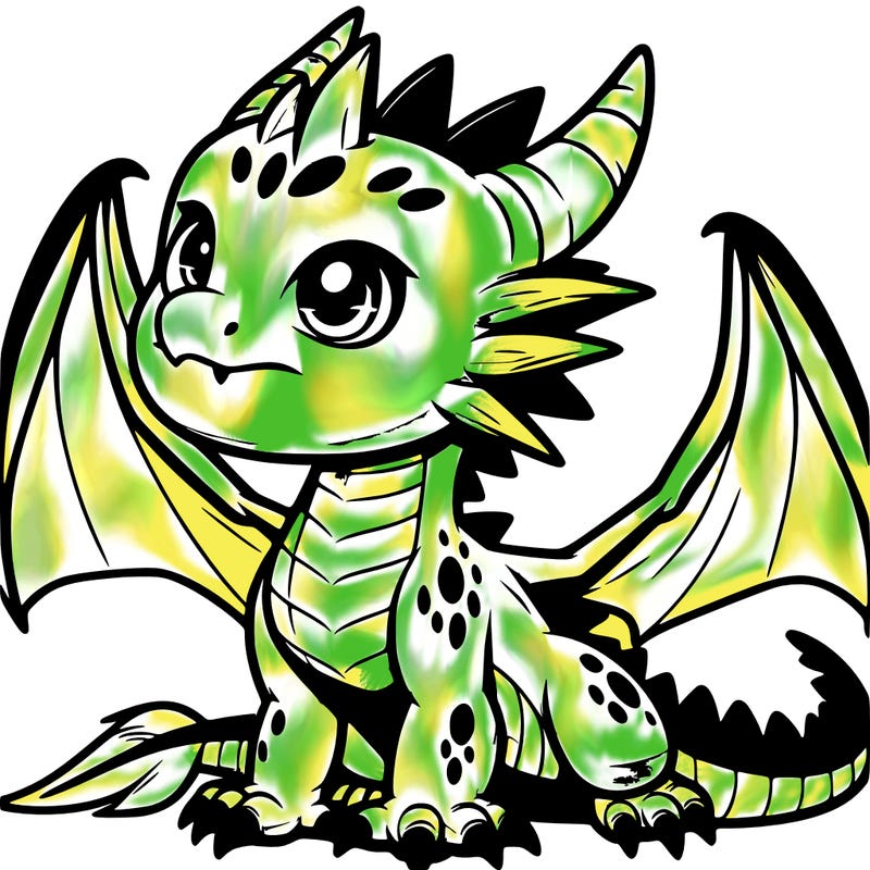 fierce baby night dragon