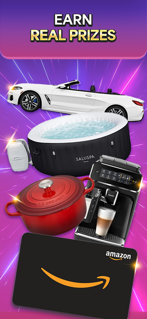 Earn real prizes including cars home appliances and gift cards on Skillz