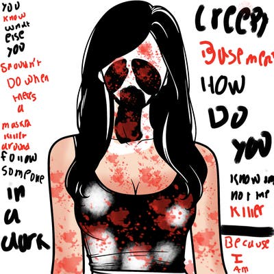 girl in tanktop realistic