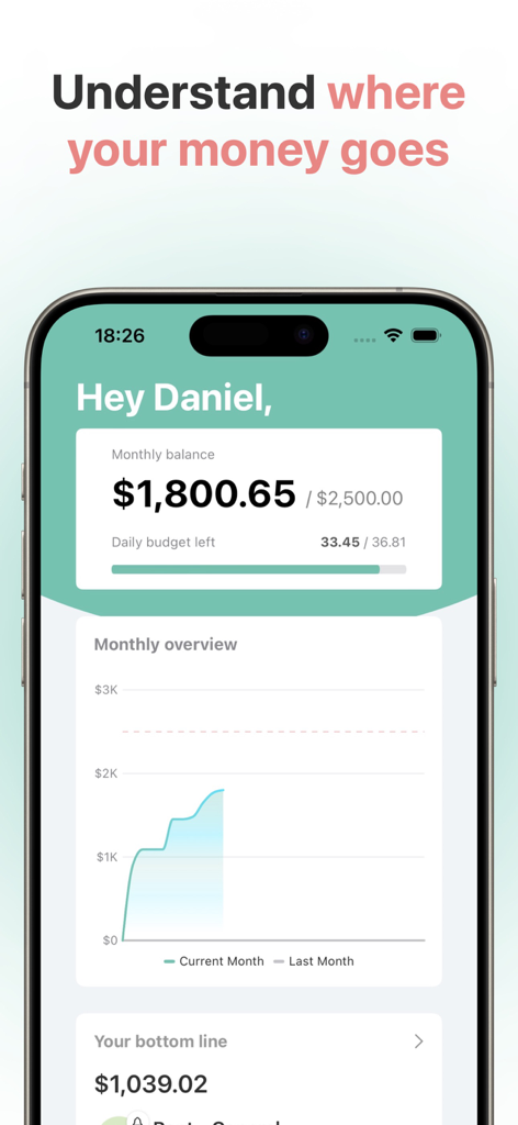 Bottomline | Minimalist Budget Planner & Private Expense Tracker