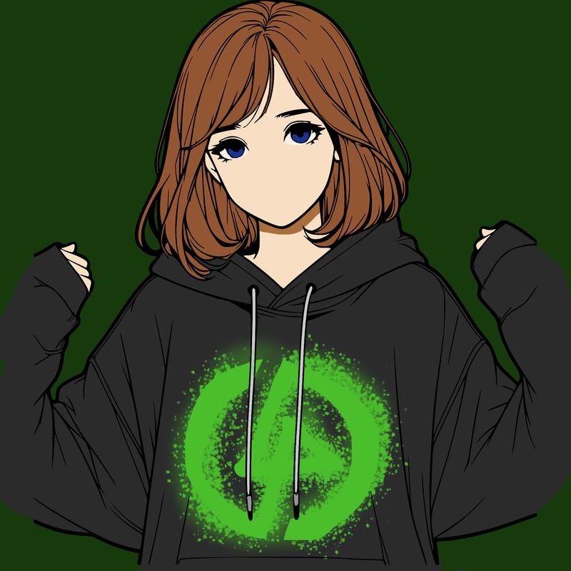 a realistic girl in a hoodie