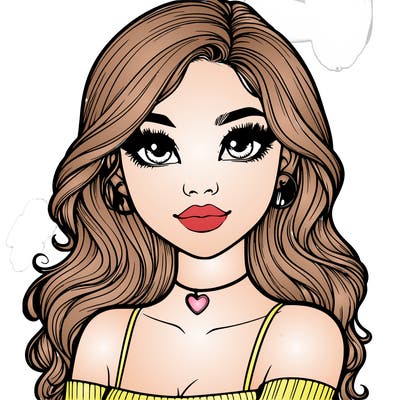 realistic pretty girl