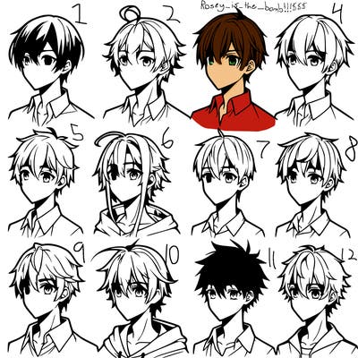 boys that look different anime