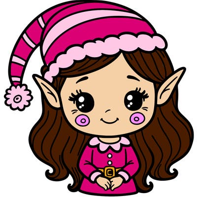 christmas elf girl