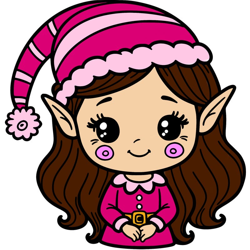 christmas elf girl