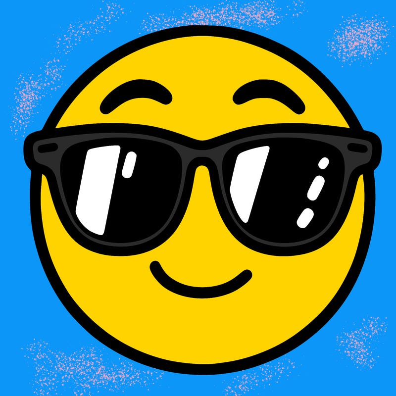 emoji with sunglasses