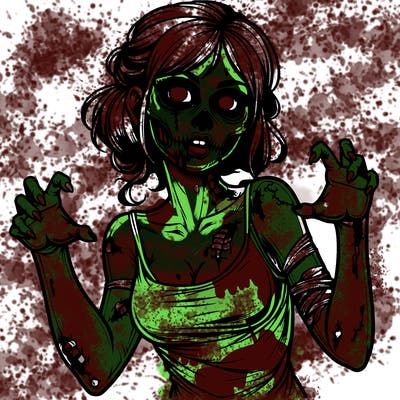 realistic zombie girl