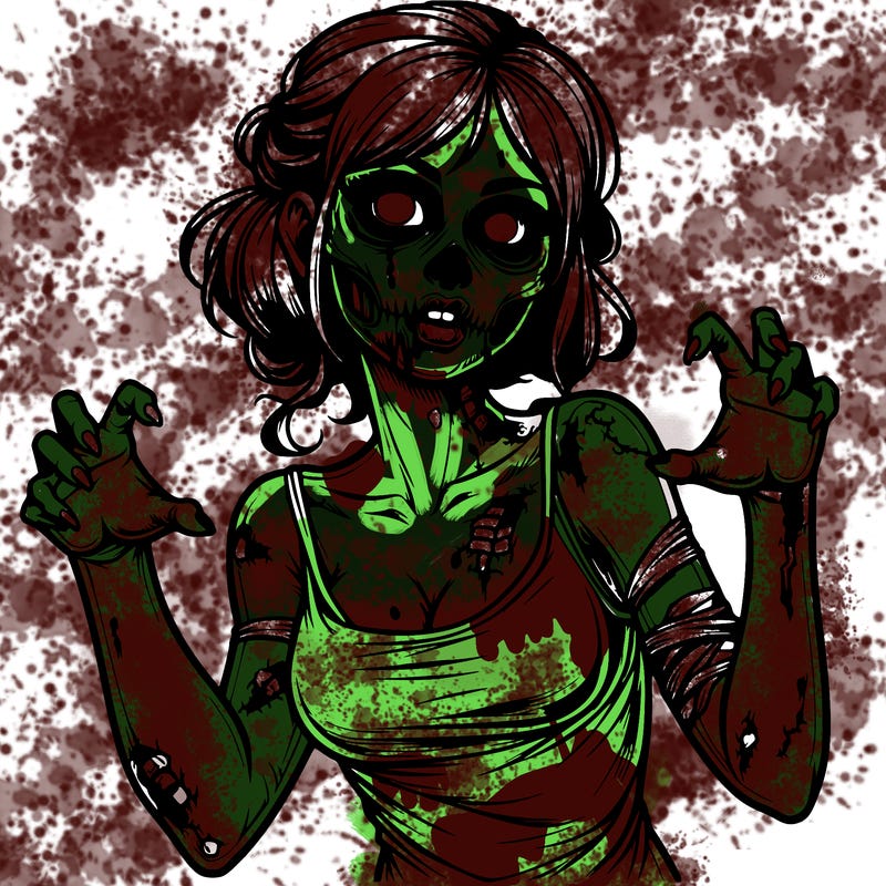 realistic zombie girl