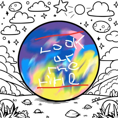 a circle with nothing around it