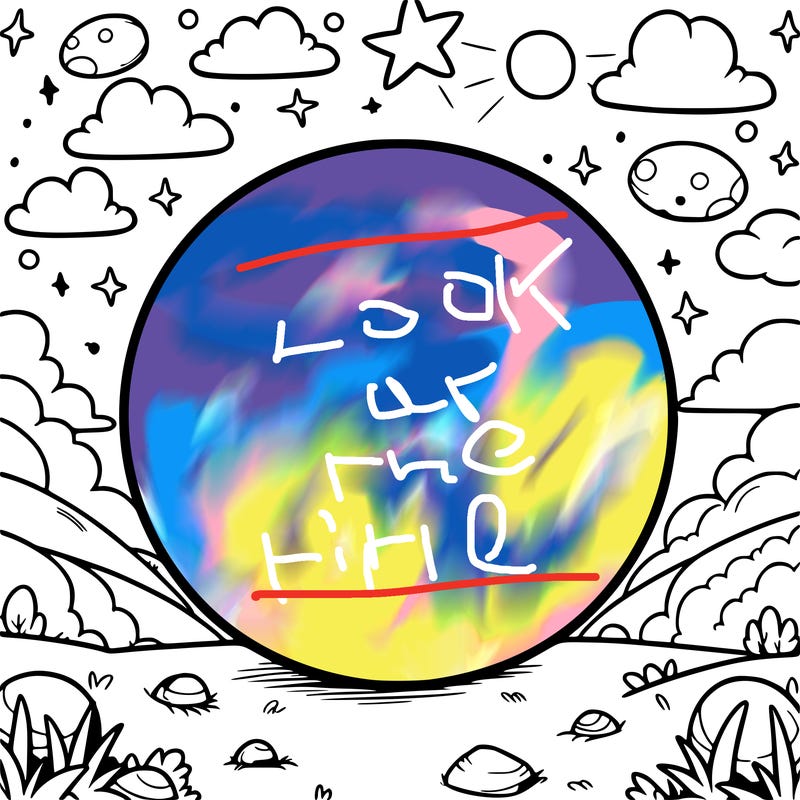 a circle with nothing around it