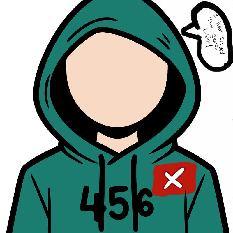 a person with non face waering a hoodie with a 456 symbol