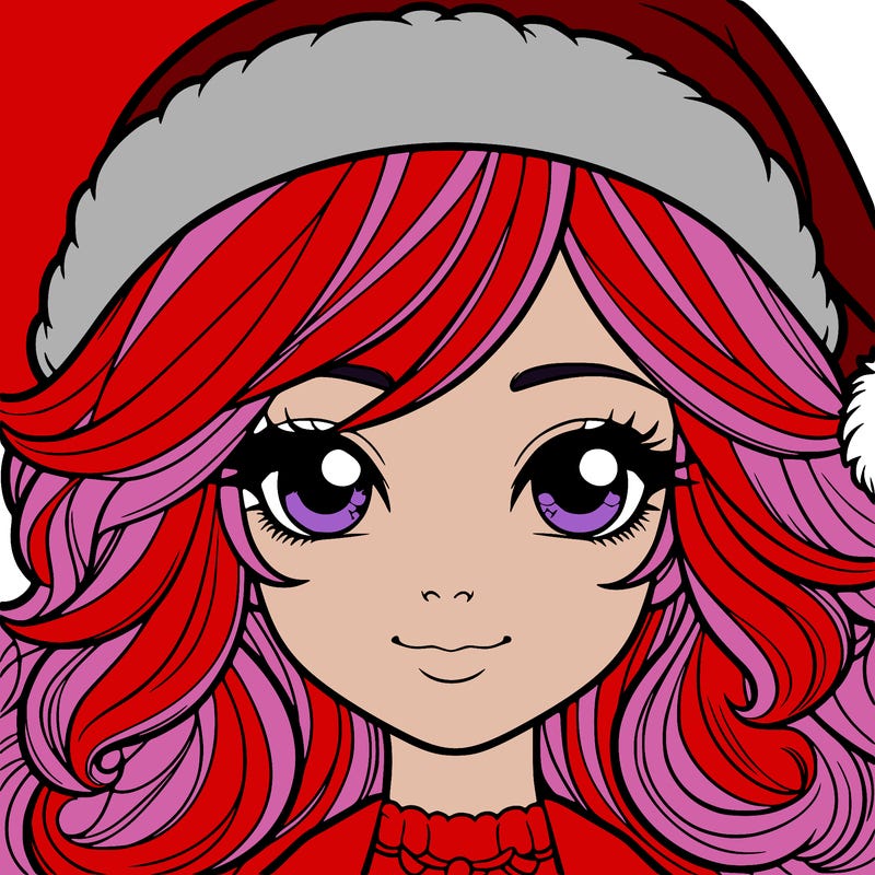 realistic christmas girl