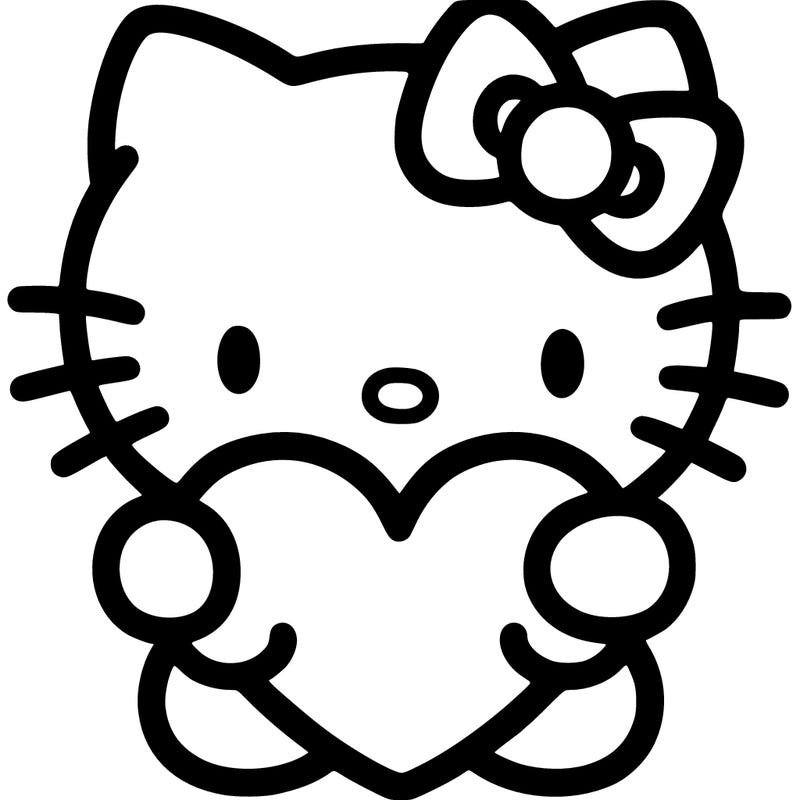 hello kitty with heart