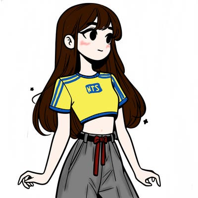 girl in a cute crop top